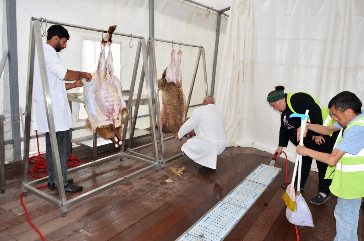 Qurban Bayramı Pirallahı rayonunda da qeyd olundu - FOTOLAR